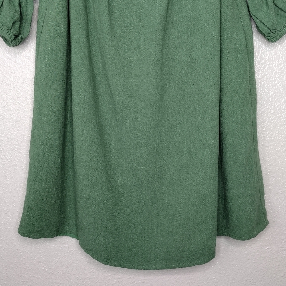 NWT Lulus Linen Blend Mini Dress - Picture 4 of 12